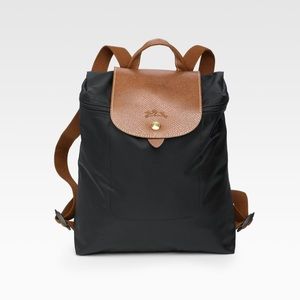 Longchamp le pliage black tote backpack GUC